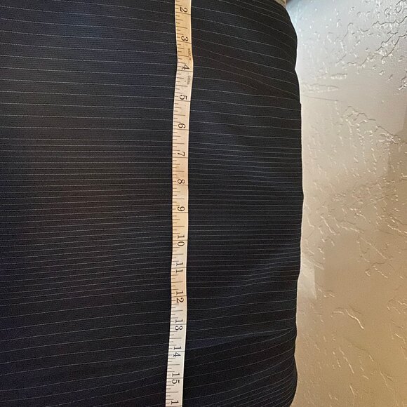 Gorgeous Vintage Garfield and Marks Pencil Skirt Variegated Pinstripes - Picture 6 of 8